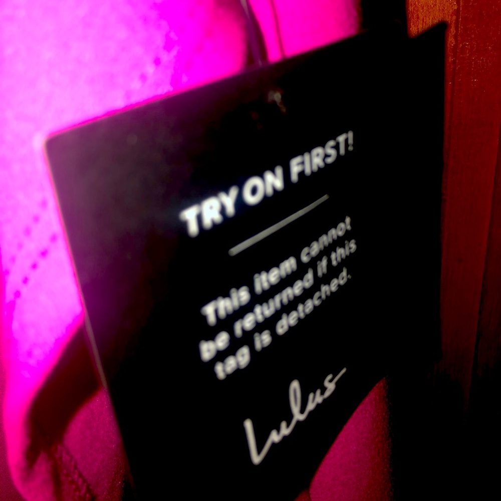 Pink Lulus gown brand new
